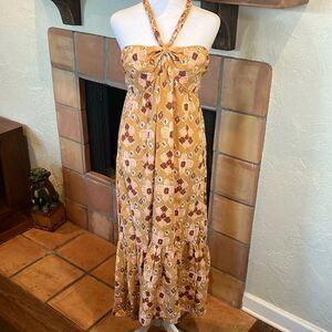 Aerie High Low Halter Maxi Sundress, size L